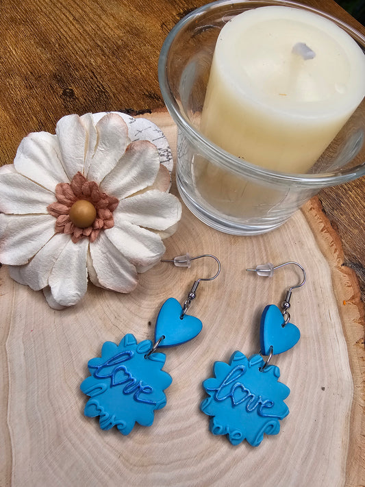 Blue love dangle