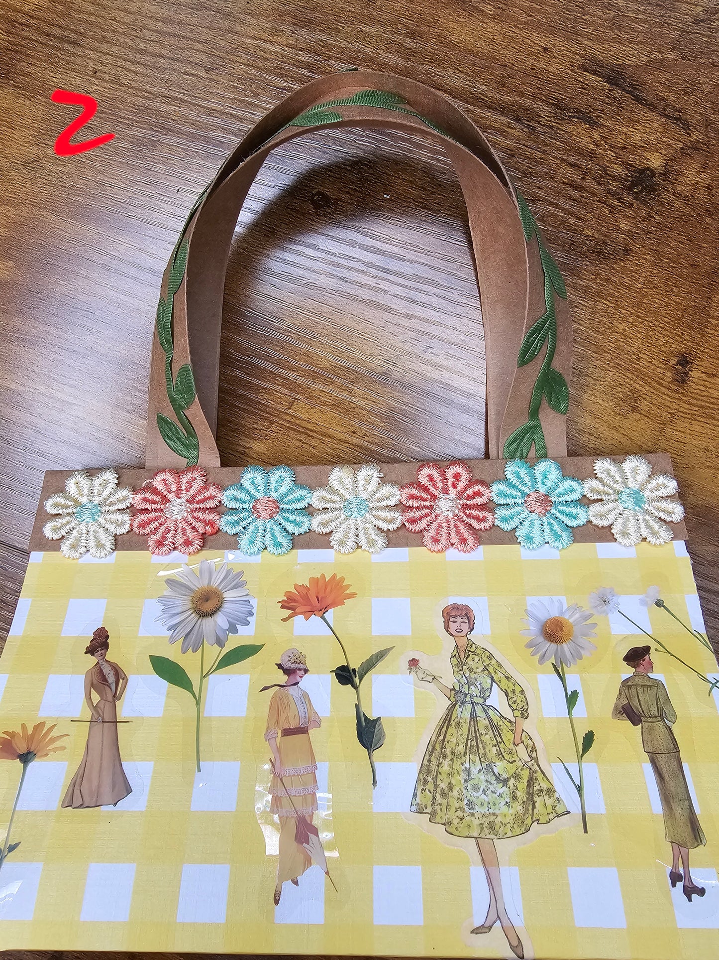 Handmade paper gift bag