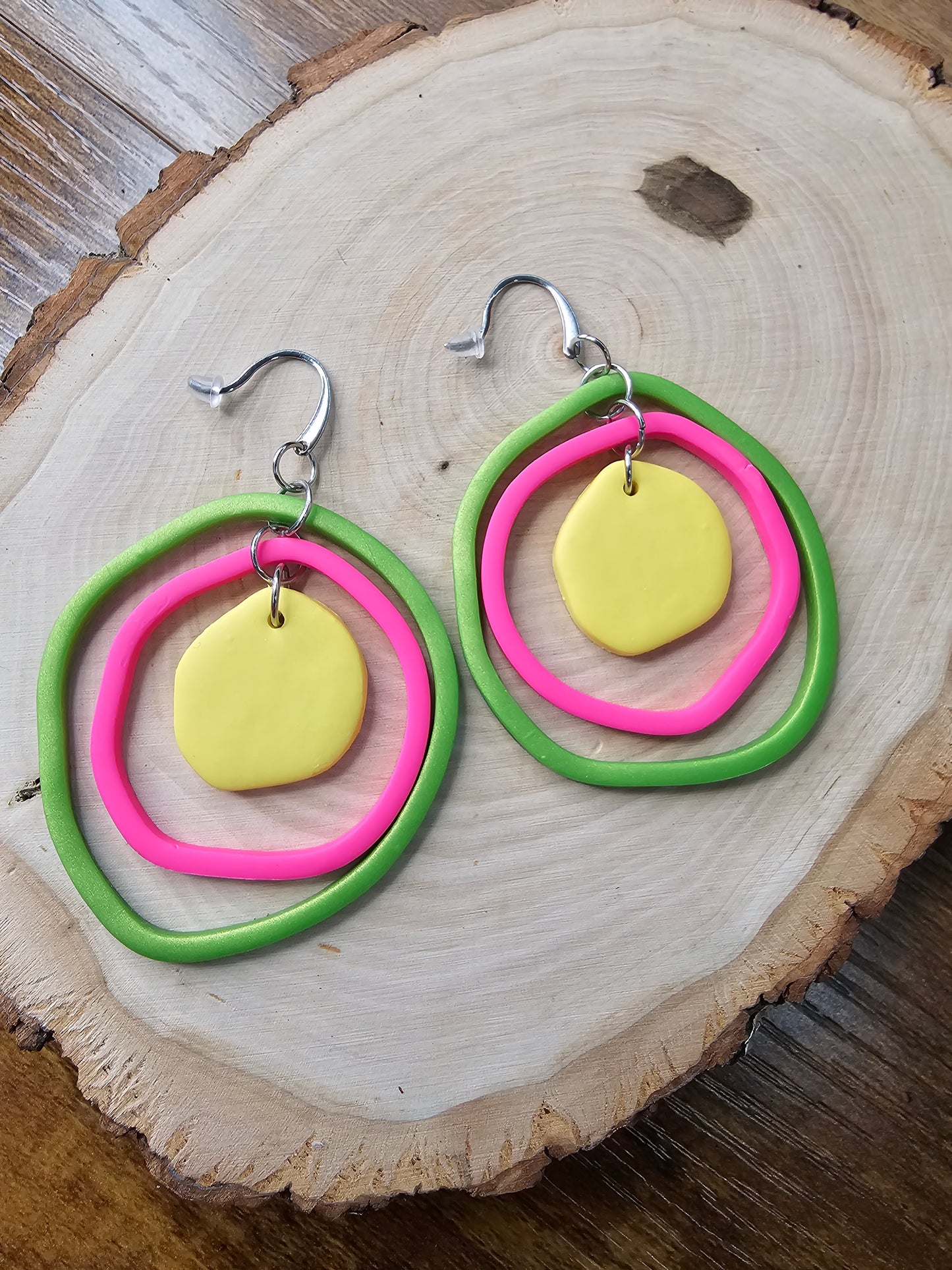 Yellow Happy Hoops