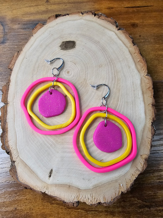 Purple Happy Hoops